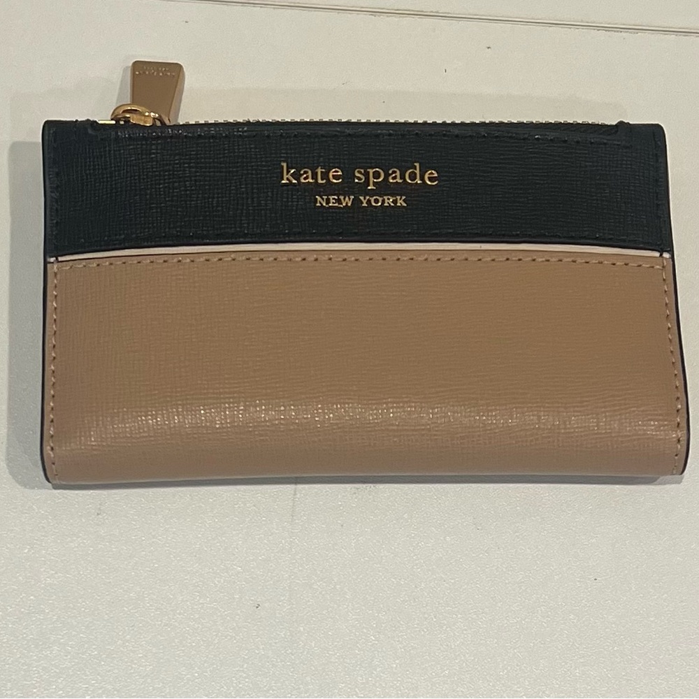Kate Spade Black and Tan Wallet